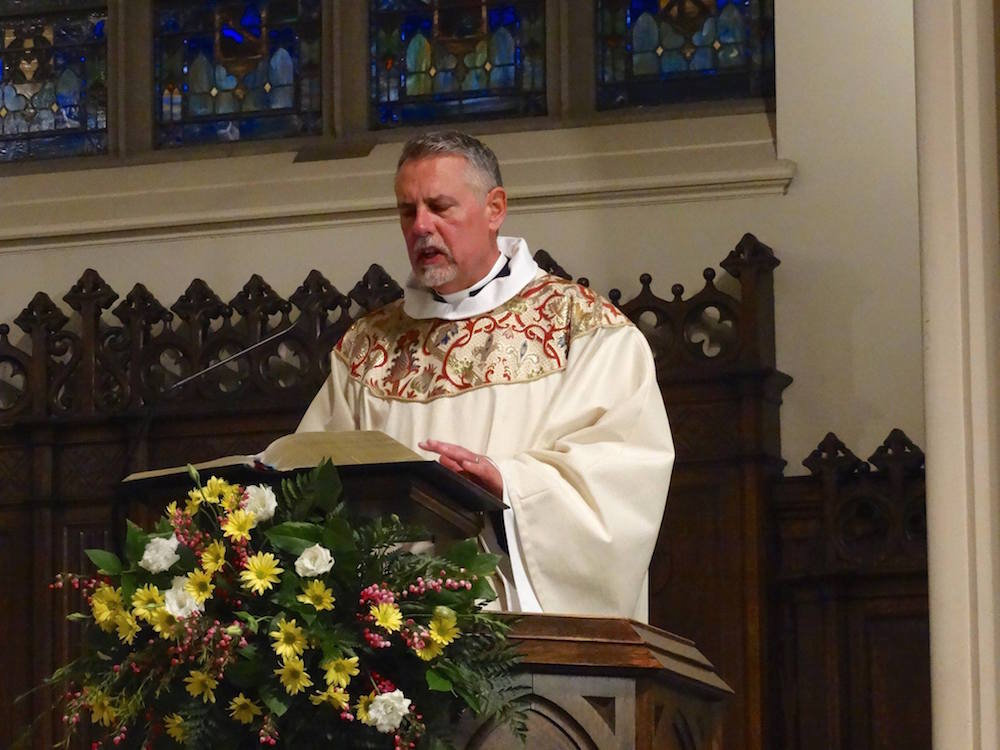 Pastor Maly Preaching at Easter Service